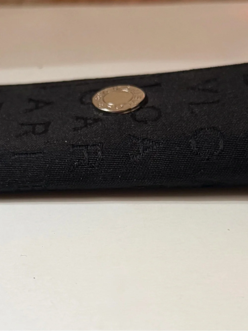 Bulgari Logo Mania Black 6-ring Key Case with Silver Logo